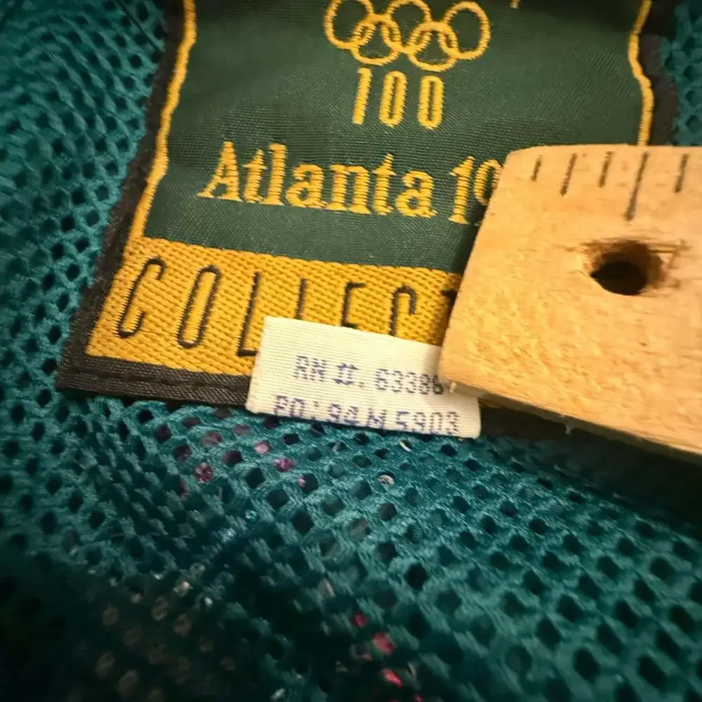 Vintage 1996 Atlanta Olympic Games Logo 7 Collection Hooded Windbreaker Jacket